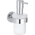 GROHE Start sæbedispenser - glas/metal forkr m/holder