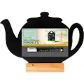Securit silhuet TEAPOT bordskilt i sort