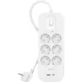 Belkin 650 J Overspenningsvern 6 Uttak Skjøteledning 18w