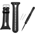 Garmin Watch Band - Klokkestropp for GPS-ur - Stor - svart - for Forerunner 10, 15