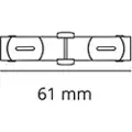 SG ARMATUREN Zip 230V Sammenkobling lige stykke sort