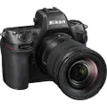 Nikon Z8 + NIKKOR 24-120/4 S, 45,7 MP, 8256 x 5504 piksler, CMOS, 8K Ultra HD, Berøringsskjerm, Sort