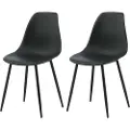 Venture Home Venture HomeSpisestol Polar Plast, 2-pkSvartStolerFra Homeroom