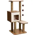Vesper skrapestolpe Catit Vesper V-High base, valnøtt, 56 x 56 x 121,5 cm