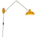 QAZQA Smart vegglampe gul med bronse inkl. Wifi P45 - Milou