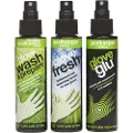 GloveGlu System X Vedlikehold Og Pleie For Målvaktshansker Kit 120ml 3 Enheter