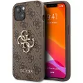 GUESS 4G Big Metal Logo iPhone 13 Hybrid-deksel - Brun