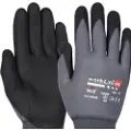 OTTO SCHACHNER WorkLife Hit handske str. 9 - Tynd, sømløs og handske af polyester med ru nitril-foam