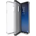 Itskins NANO // DUO Zero Gel 2 in 1 - Baksidedeksel for mobiltelefon - termoplast-polyuretan (TPU), Impacthane - svart, gjennomsiktig (en pakke 2) - for Samsung Galaxy S9+