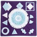 TIAKI snusematte med geometrisk former - L 70 x B 70 x H 1 cm