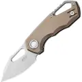 MKM Knives Isonzo M390 Clip Point foldekniv, bronze anodized titanium