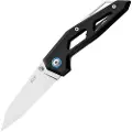 MKM Knives Edge Liner foldekniv, Black anodized aluminum