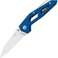 MKM Knives Edge Liner foldekniv, Blue anodized aluminum