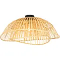 QAZQA Oriental taklampe sort med naturlig bambus 62 cm - Pua