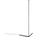 QAZQA Gulvlampe sort inkl. LED med RGB og fjernkontroll - Carla