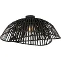 QAZQA Orientalsk taklampe svart bambus 62 cm - Pua