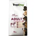 Tropidog Premium Adult Medium/Large, storfekjøtt og ris - 2 x 12 kg