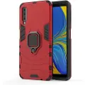 Mtp Products Samsung Galaxy A7 (2018) Hybrid-deksel med Ringholder - Rød