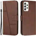 Mtp Products Samsung Galaxy A32 (4G) Quilted Series Lommebok-deksel med Stativ - Brun