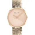 Calvin Klein for woman. 25200247 Sculpt Analogue Watch pink (OSFA), Casual, Bracelet, Stainless steel
