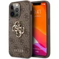 GUESS 4G Big Metal Logo iPhone 13 Pro Max Hybrid-deksel - Brun