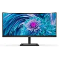 Philips E-line 346E2CUAE - LED-skjerm - kurvet - 34 - 3440 x 1440 UWQHD @ 100 Hz - VA - 300 cd/m² - 3000:1 - 1 ms - HDMI, DisplayPort, USB-C - høyttalere - teksturert svart