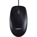 Logitech M90 HD Optical Mouse - Black - Mus - Optisk - 3 knapper - Svart