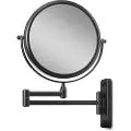 Gillian Jones Double-Sided Wall Mirror w. x10 Magnification - Black