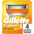 Gillette Fusion5 Power barberblad, 4-pakning