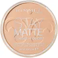 Rimmel London Stay Matte Pressed Powder, Silky Beige, 14 g