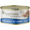 Applaws Økonomipakke Applaws i buljong 24 x 70 g - Tunfiskfilét & Krabbe
