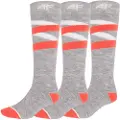 4F Skisokker Dame, 3 Par, Cold Light Grey