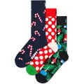 Happy socks X-mas Stockings Gift Set Half Lange Sokker 3 Par