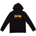 Thrasher Flame Kids Kids Hettegenser svart