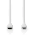 Nedis Silikon 8-pinners Lightning Til Usb-c Hannkabel 48 Mbps Nikkelbelagt 1.5 M