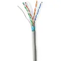 Nedis Solid F/utp Cca 100 M Indoor Pvc Cat6-spole Nettverkskabel