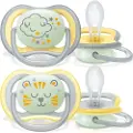 Philips AVENT AVENT Ultra air SCF376/01 smokk, For natten, Ortodontisk, Silikon, Gutt/Jente, Tåler oppvaskmaskin, 2 stykker