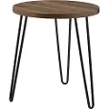 Dorel Home Dorel HomeSidebord Owen Retro RoundBrunSmåbordFra Homeroom