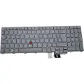 Lenovo Chicony - Erstatningstastatur for bærbar PC - med Trackpoint - bakbelysning - QWERTY - Storbritannia - grå - FRU - for ThinkPad P16 Gen 1 21D6, 21D7