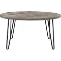Dorel Home Dorel HomeSofabord Owen Retro RoundBrunSofabordFra Homeroom