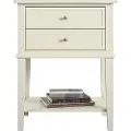 Dorel Home Dorel HomeSidebord med to skuffer FranklinHvitNattbordFra Homeroom
