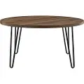 Dorel Home Dorel HomeSofabord Owen Retro RoundBrunSofabordFra Homeroom