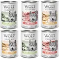 Wolf of Wilderness Adult 6 x 400 g - med fjærkre - Mixpakke: 2x Stony Creek, 2x Sandy Path, 2x Steep Journey