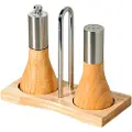 Kesper krydderkvern Salt- og pepperbøsse, satt på trebunn, KESPER