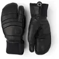 Hestra Fall Line, 3-finger Skihansker, Black/Black