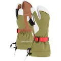Ortovox Merino Freeride 3 Finger Votter grønn