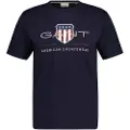 Gant for man. 2003199 Archive Shield T-shirt navy (3XL), Casual, Cotton, Short sleeve, Sustainable