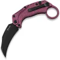 Reate EXO-K Black PVD foldekniv, lila