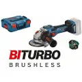 Bosch Batteridrevet vinkelsliper BITURBO GWS 18V-15 SC Professional Solo