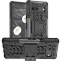 Mtp Products Google Pixel 7a Anti-Slip Hybrid-deksel med Stativ - Svart